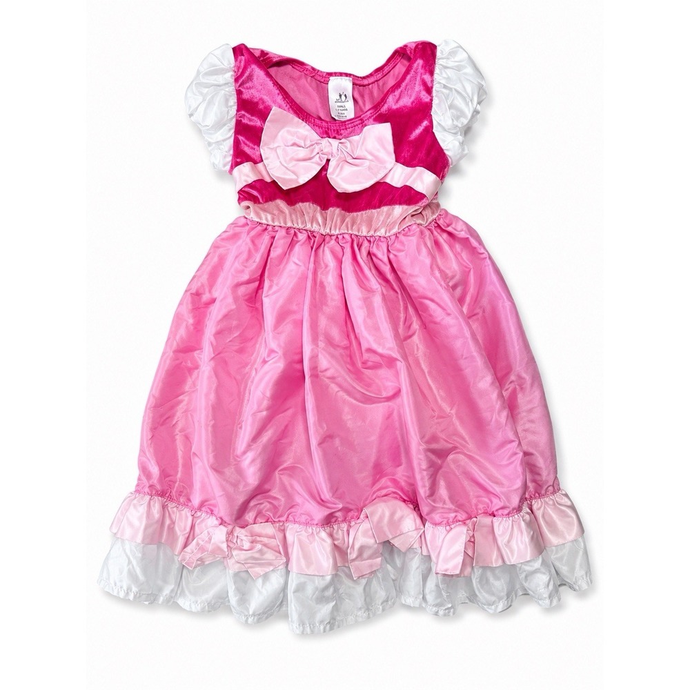 Little Adventures Cinderella Pink Ball Gown Princess Dress Costume Girls 1-3 Yrs